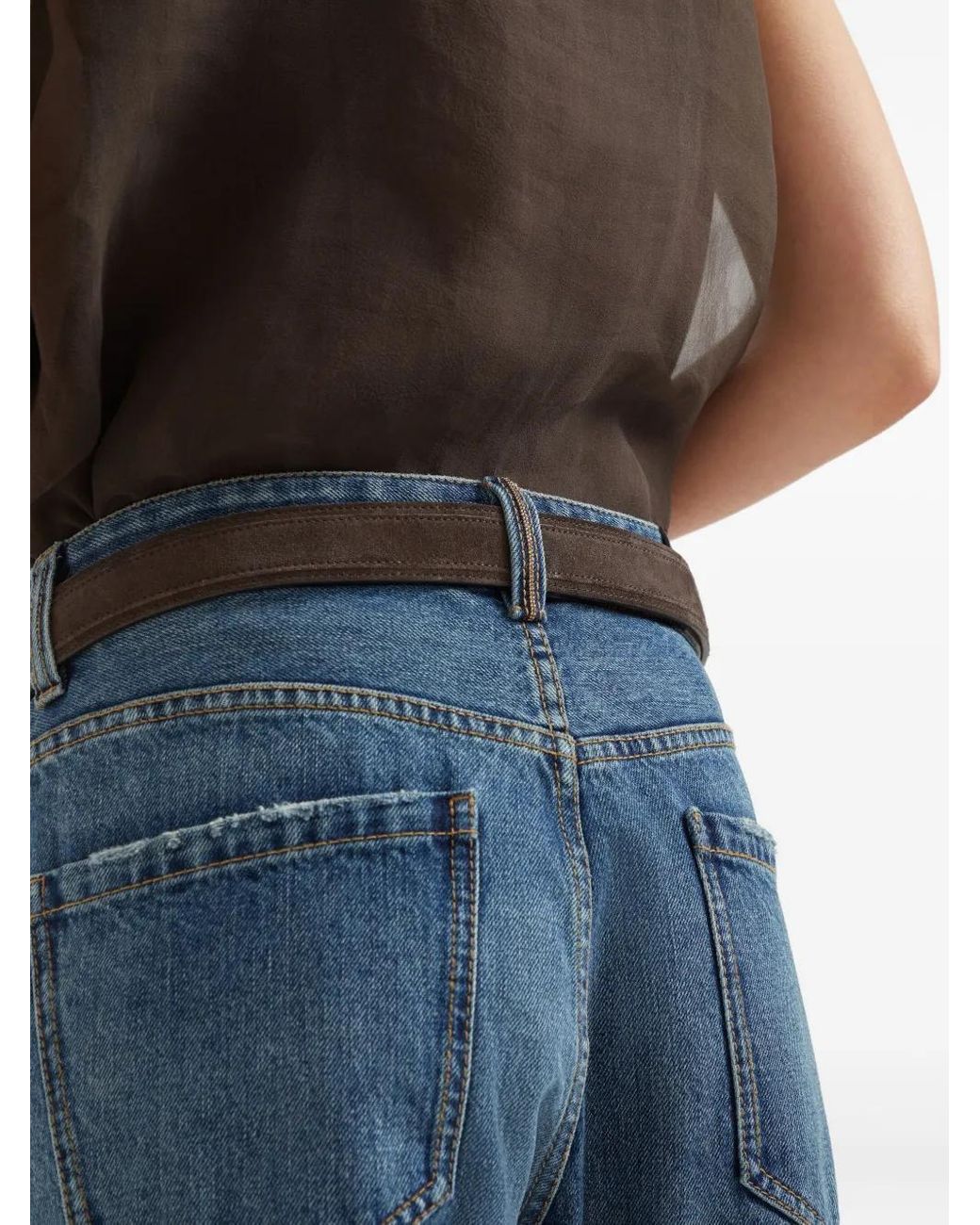 Brunello Cucinelli Blue Cotton Jeans