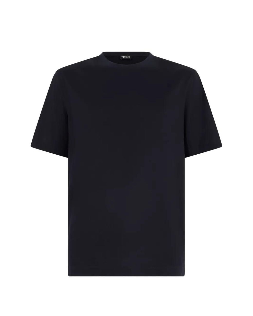 Zegna Black Crew-Neck T-Shirt for men