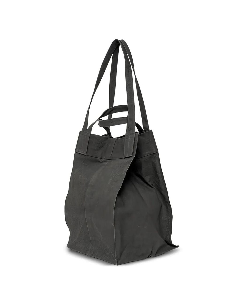 Jan Jan Van Essche Black Urushi Hemp Canvas Tote Bag