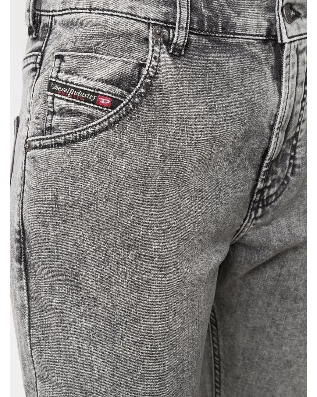 DIESEL Jeans Met Logopatch in het Gray