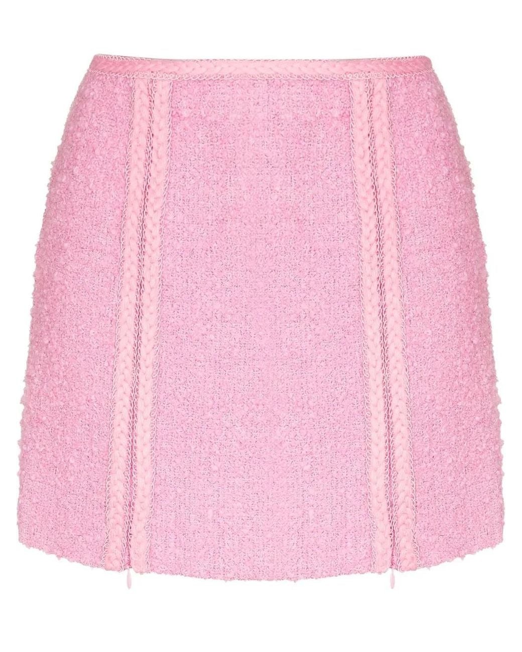 ROTATE BIRGER CHRISTENSEN Pink Lina Zip-Detail Mini Skirt