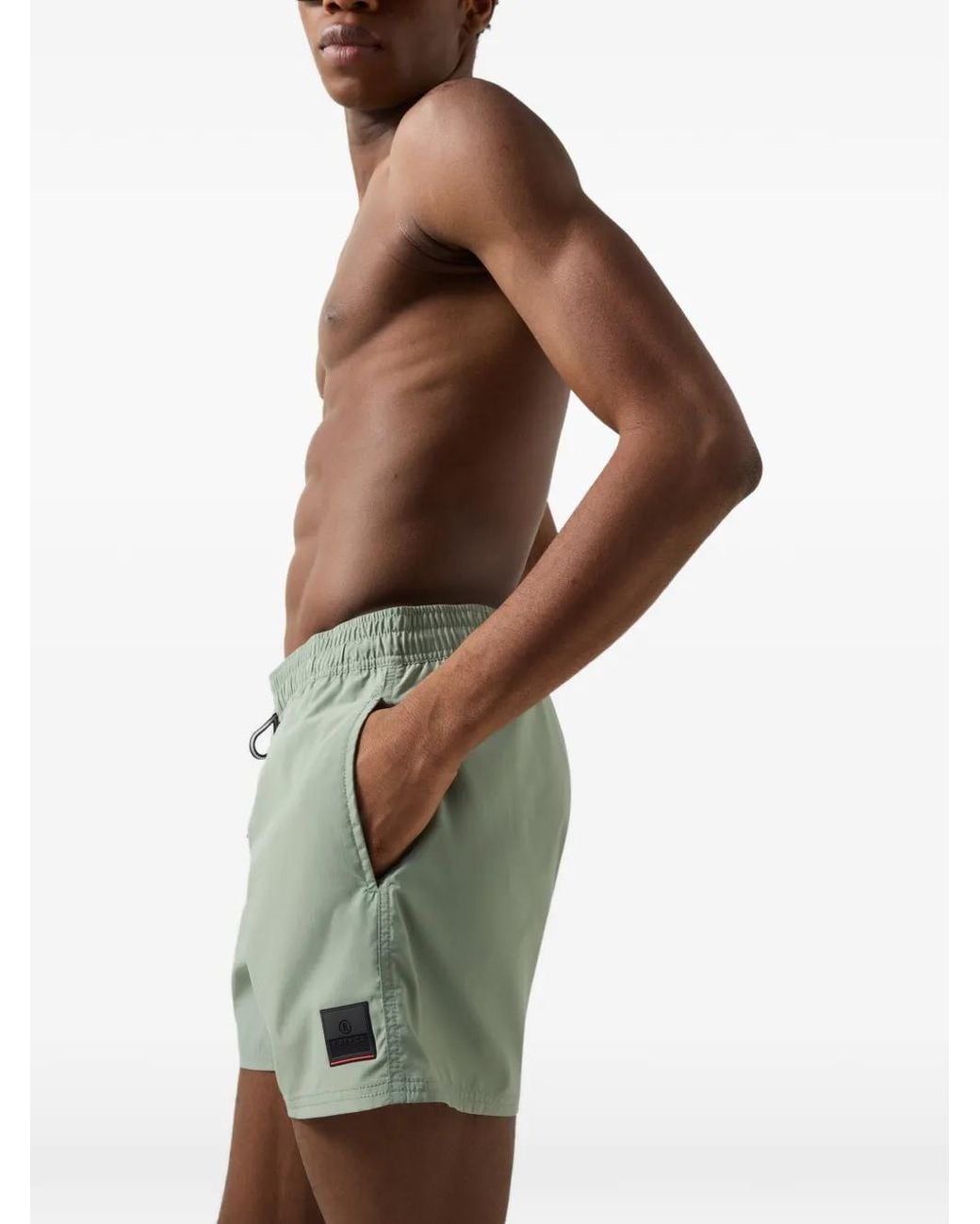 Bogner Fire + Ice Green Nelson Swim Shorts for men