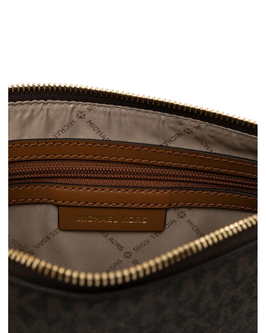 Michael Kors Brown Monogram Shoulder Bag