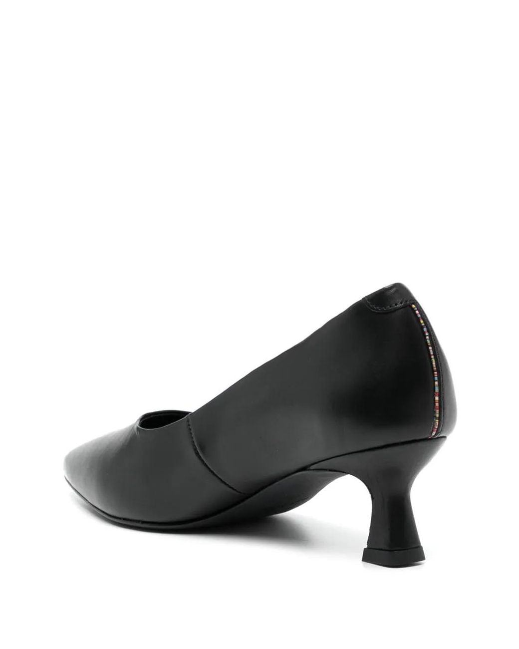 Paul Smith Black Leather Pointed-Toe Pumps