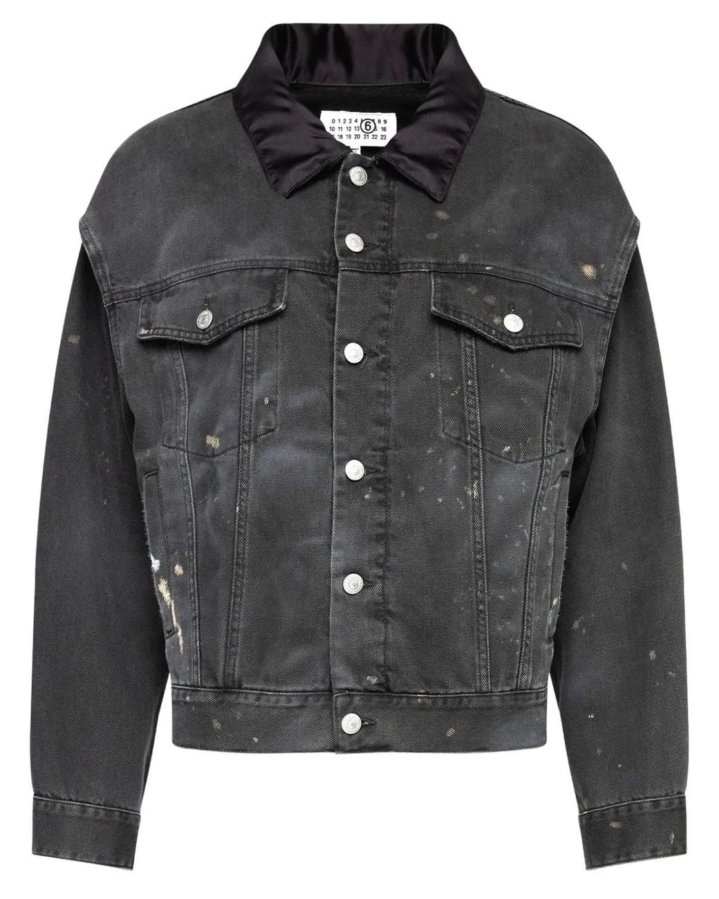 MM6 by Maison Margiela Black Cotton Jacket
