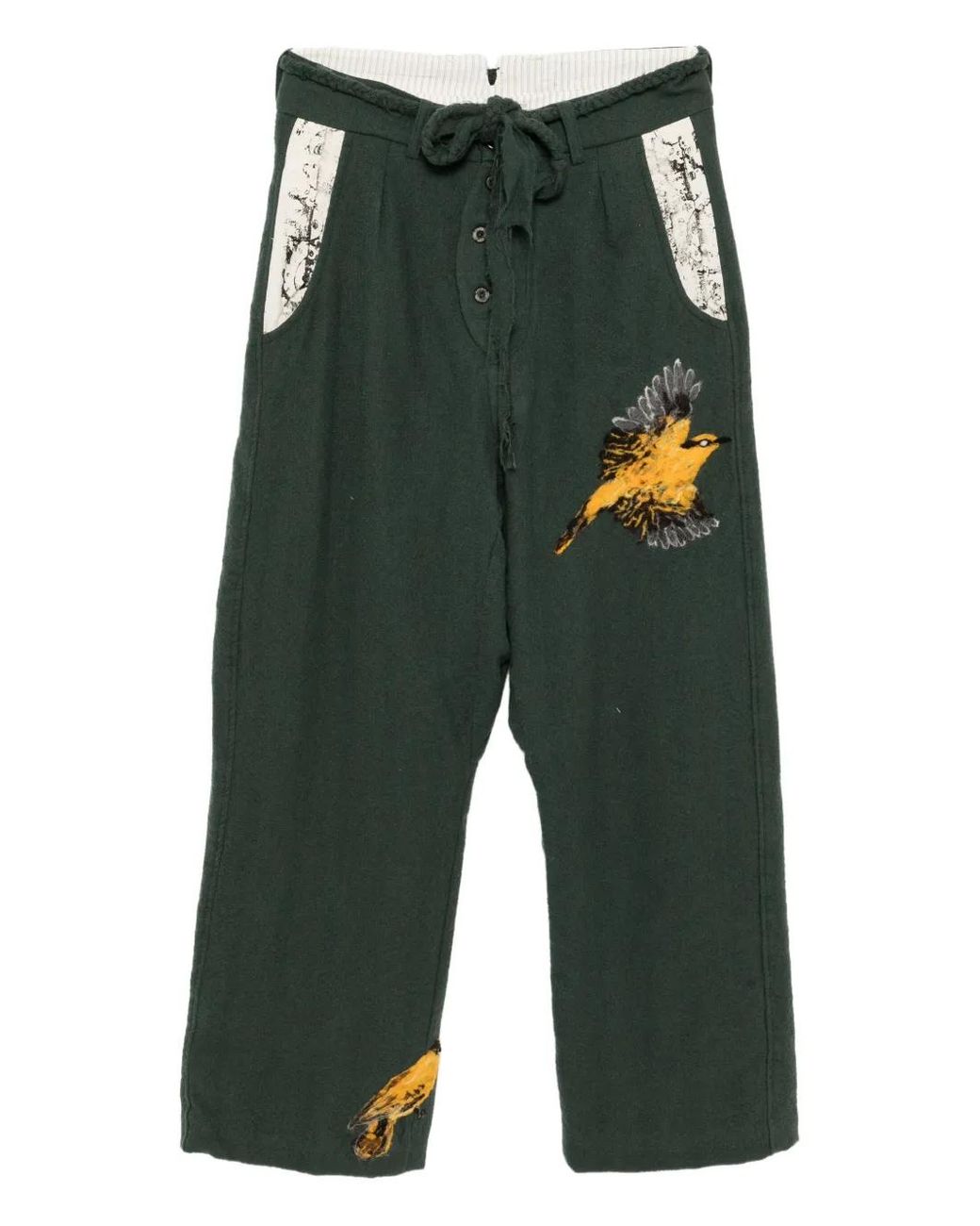 GG IN RED Green Birdwatcher Trousers