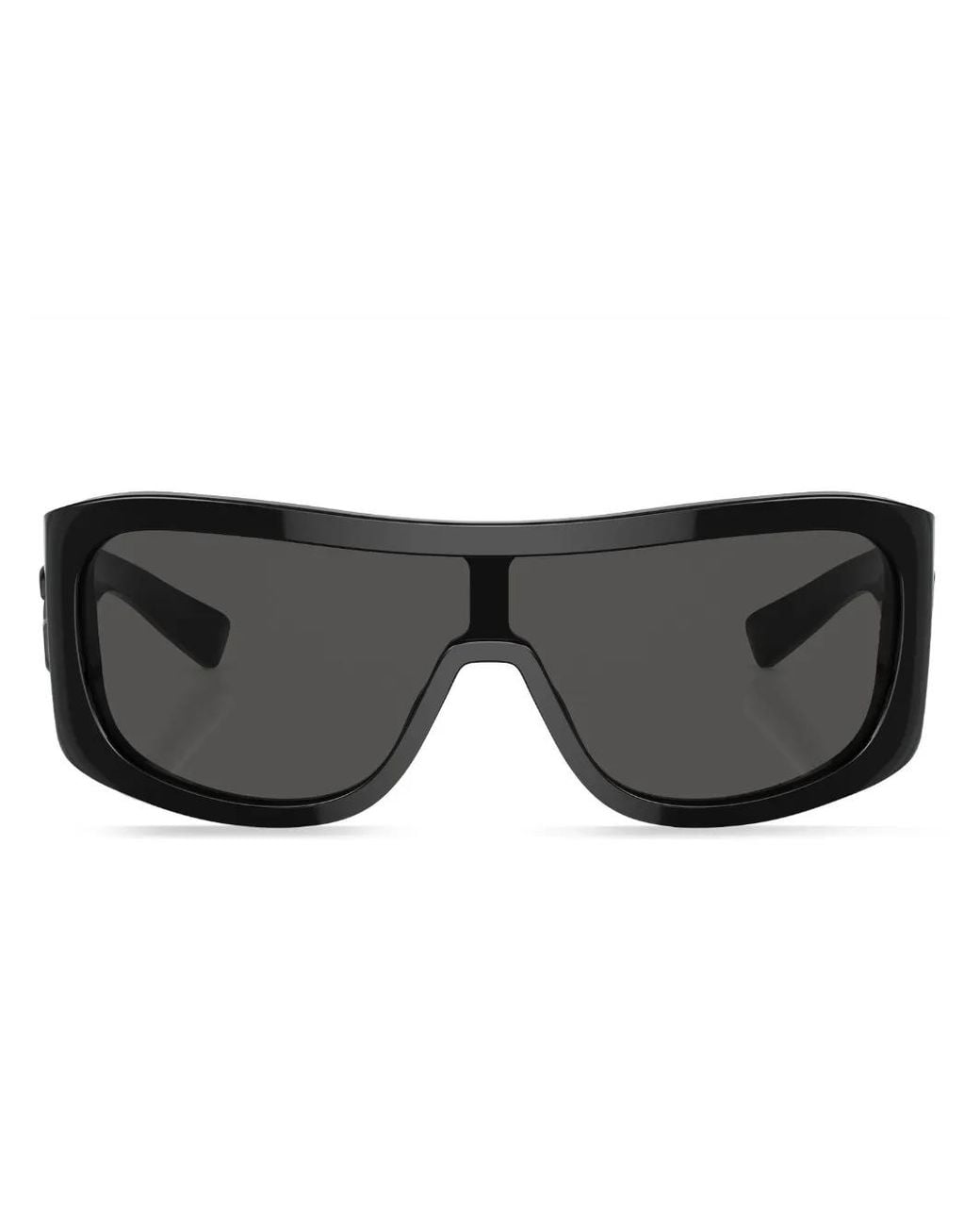 Dolce & Gabbana Black Shield-Frame Tinted Sunglasses for men