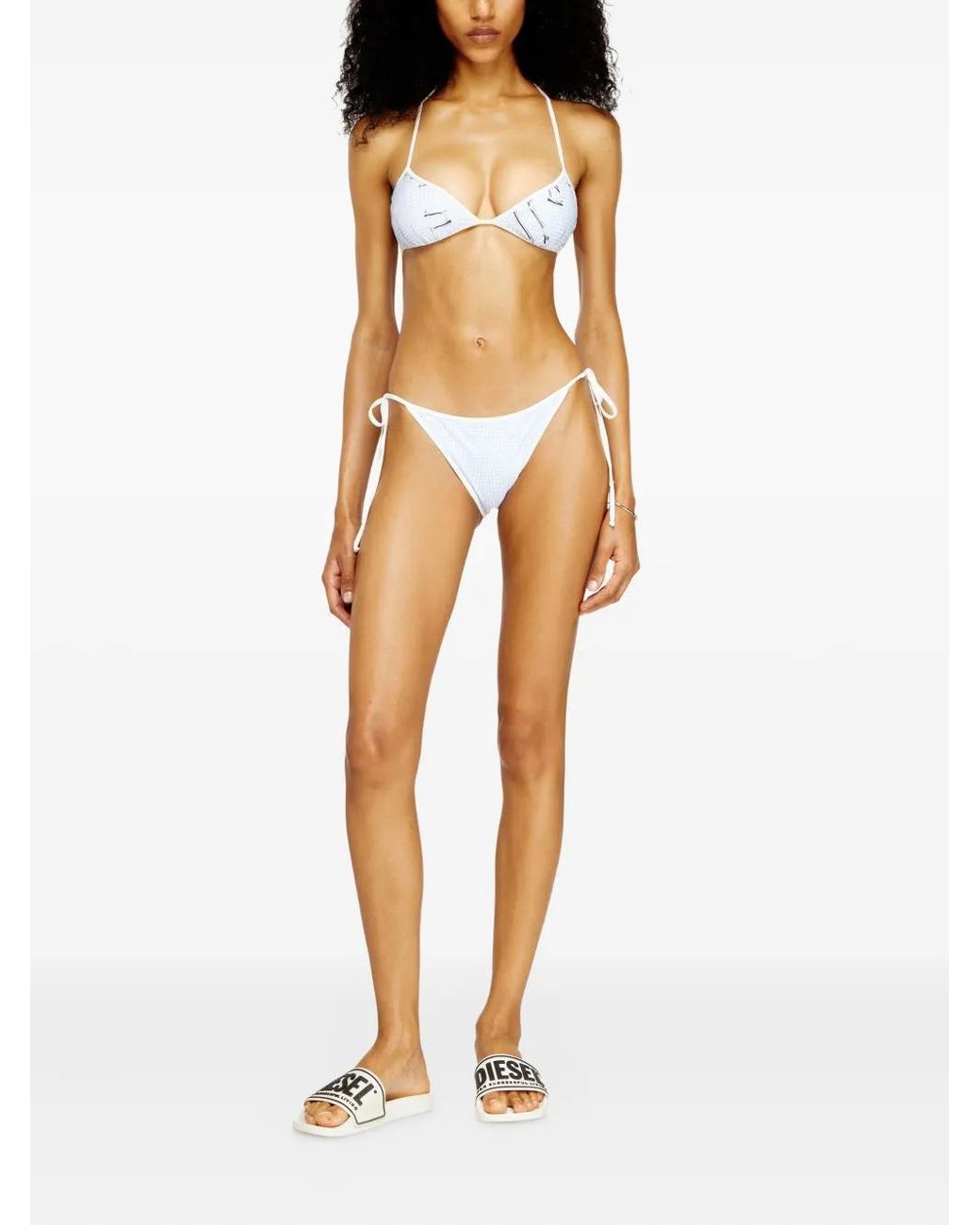 DIESEL White Kate-D-Core Bikini Top