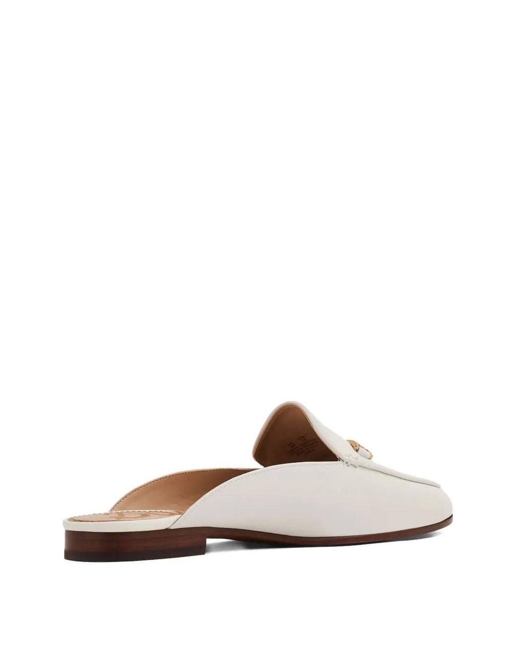 Sam Edelman White Mules Linnie Bit