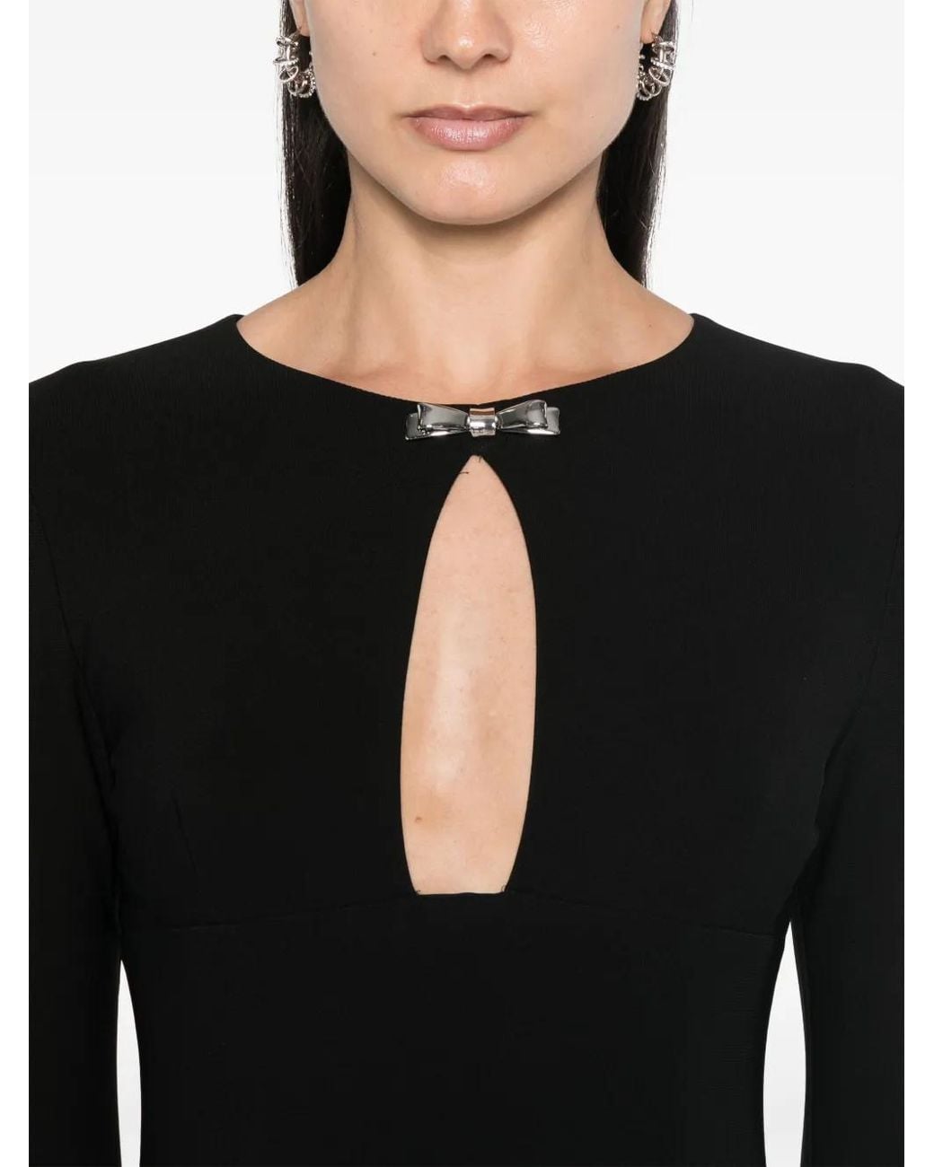 Blumarine Black Jersey Dress Clothing