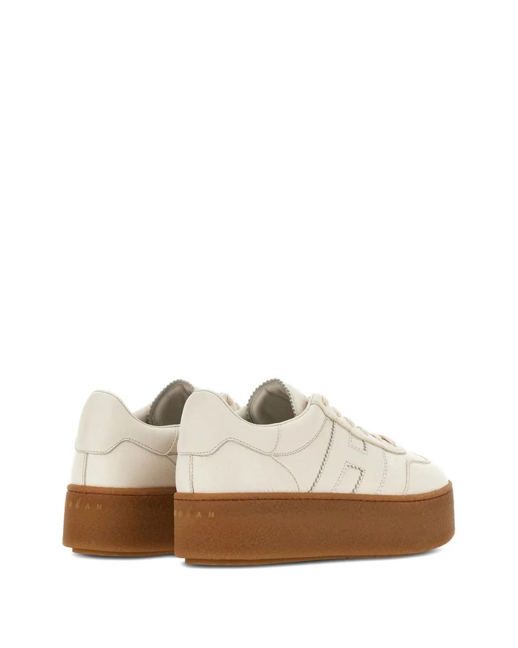 Hogan White H698 Platform Sneakers
