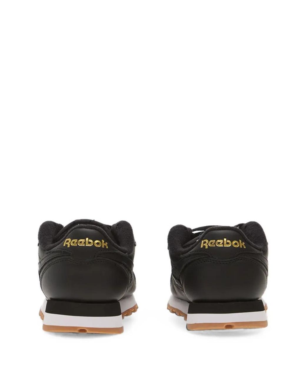 Reebok Black Baskets En Cuir