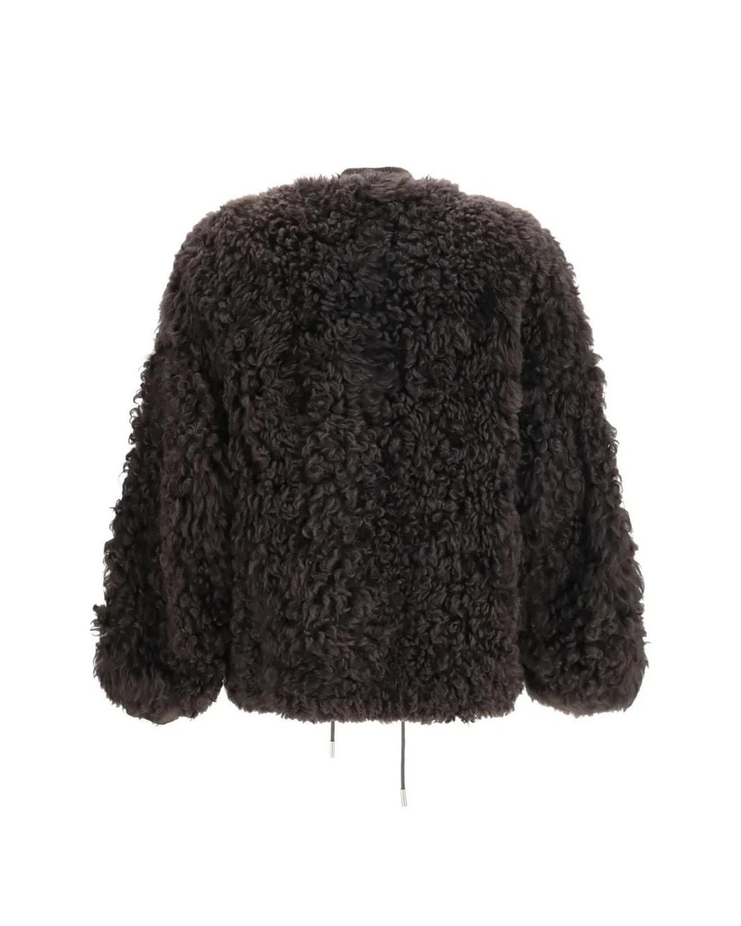 S.w.o.r.d 6.6.44 Black Teddy-Effect Zip-Up Jacket