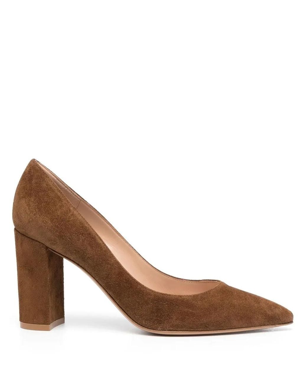 Gianvito Rossi Brown Suede Camtexa Decollete