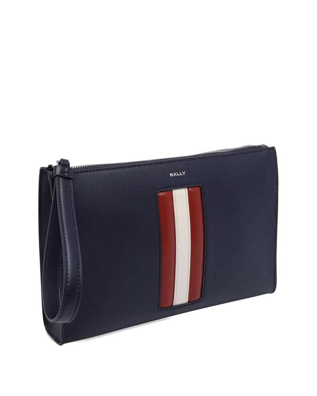 Bally Mythos Clutch Mit Streifen in Blue für Herren