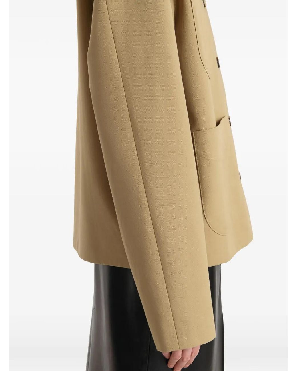Khaite Natural Wyatt Short Jacket