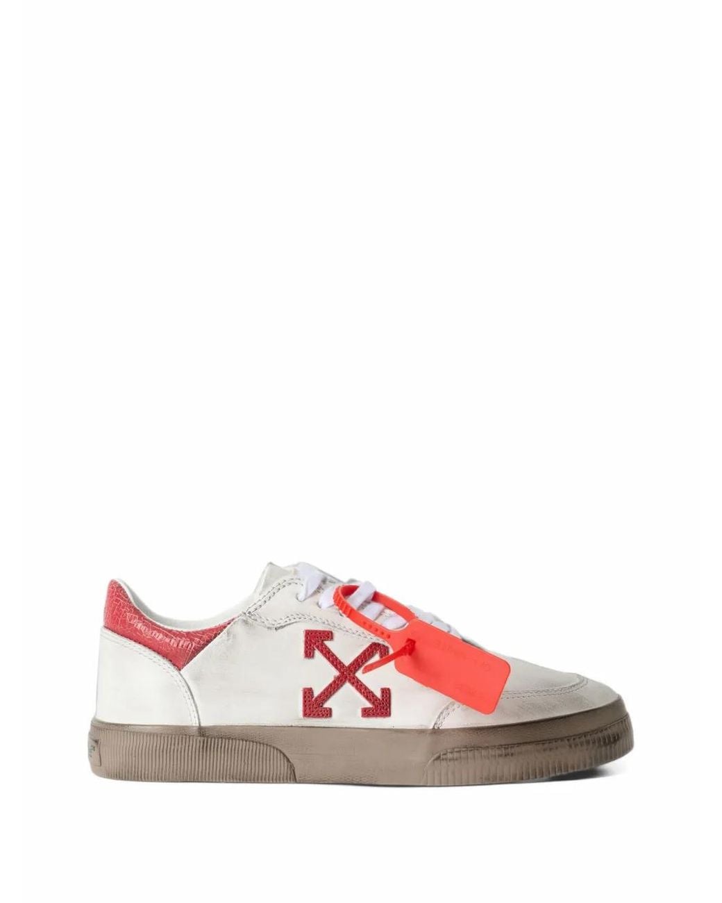 Off-White c/o Virgil Abloh Pink Vulcanized Low Worn Out Sneakers for men
