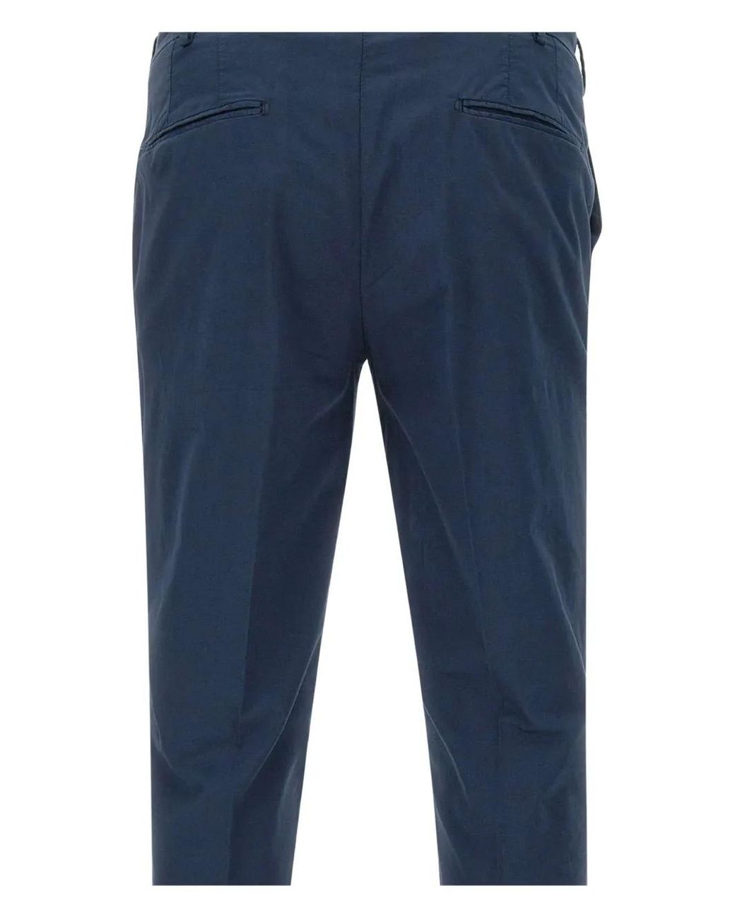 Devore Blue Belt-Loops Trousers for men
