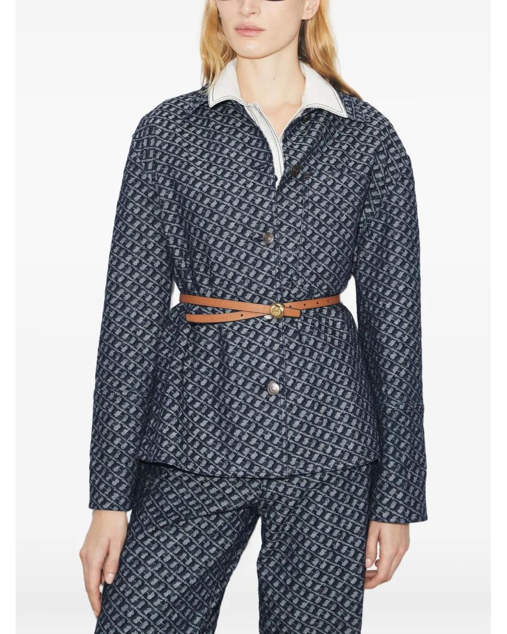 Tory Burch Denim Jack in het Blue
