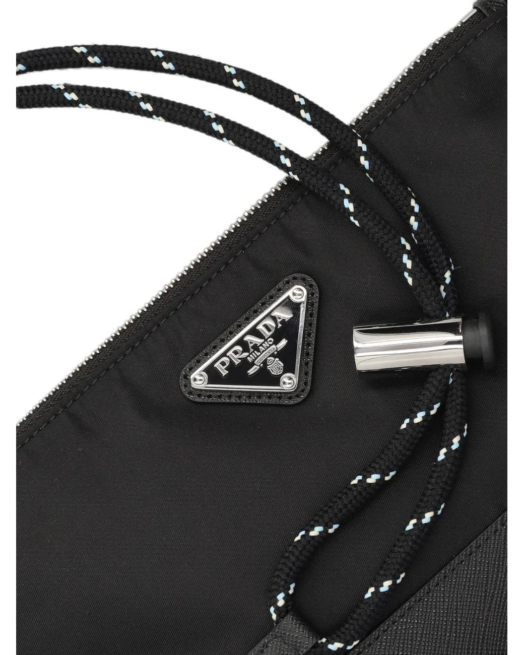 Prada Black Re-Nylon Speedrock Clutch Bag for men