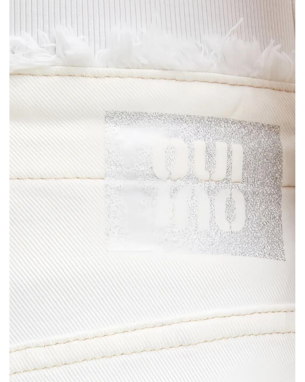 Ouí White Frayed Jeans