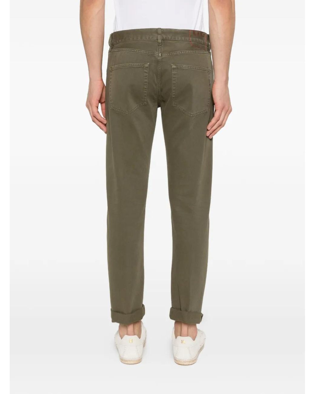 Dondup Gray Buttoned Jeans for men