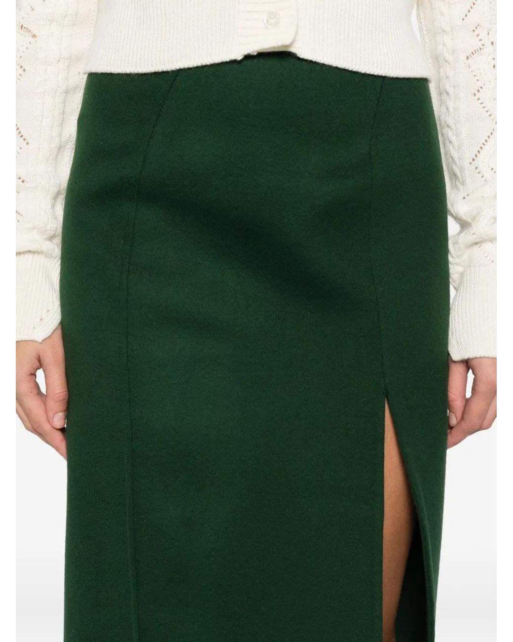 Ermanno Scervino Green Straight Skirt