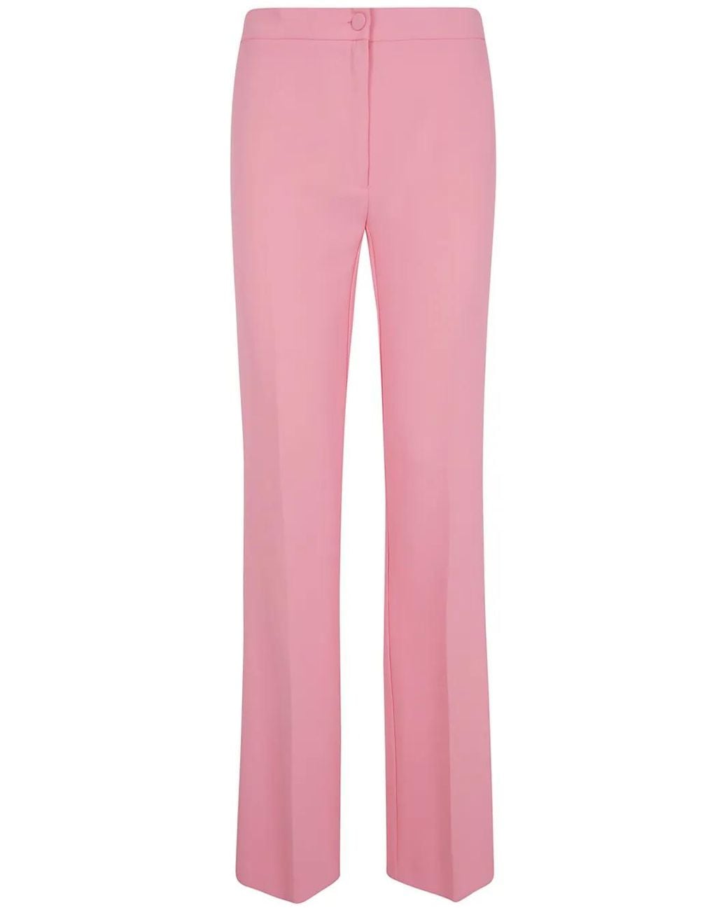 Twinset Pink Straight-Leg Trousers