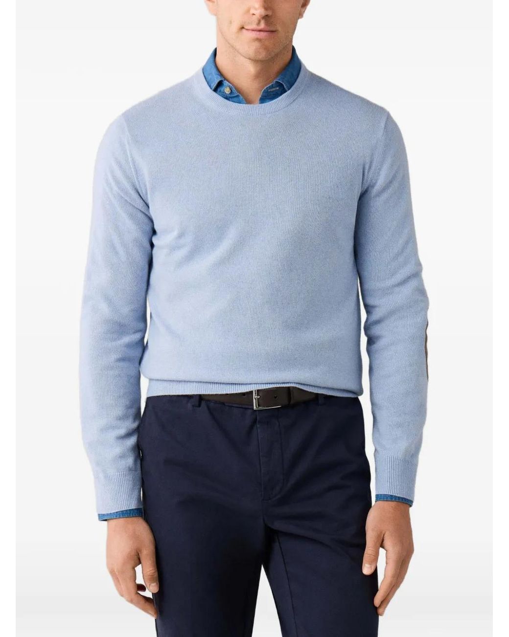 Jersey Con Coderas Y Cuello En V Hackett de hombre de color Blue