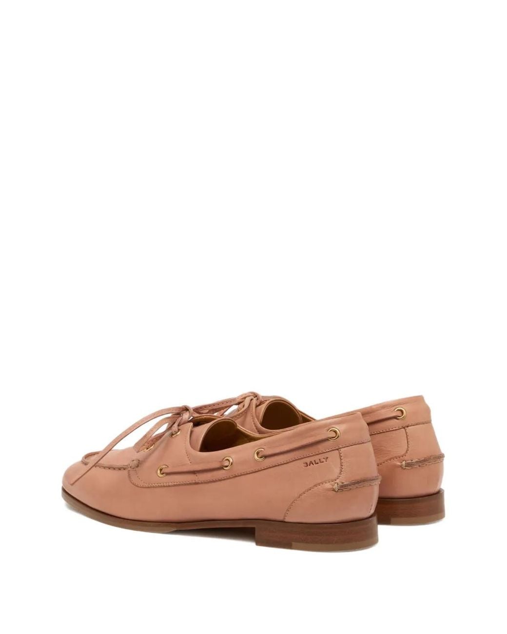 Bally Brown Plume Leather Loafers
