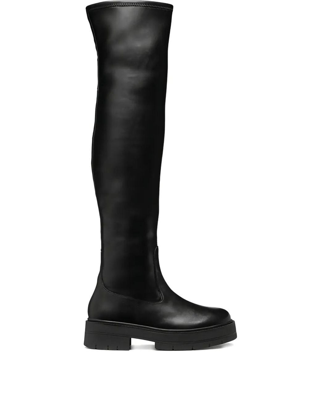 Geox Black Spherica Ec7 Over-The-Knee-High Boots