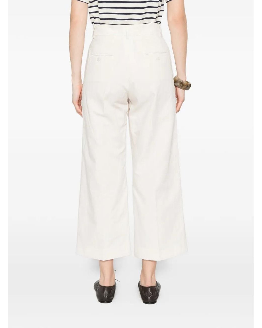 Weekend by Maxmara White Wide-Leg Trousers