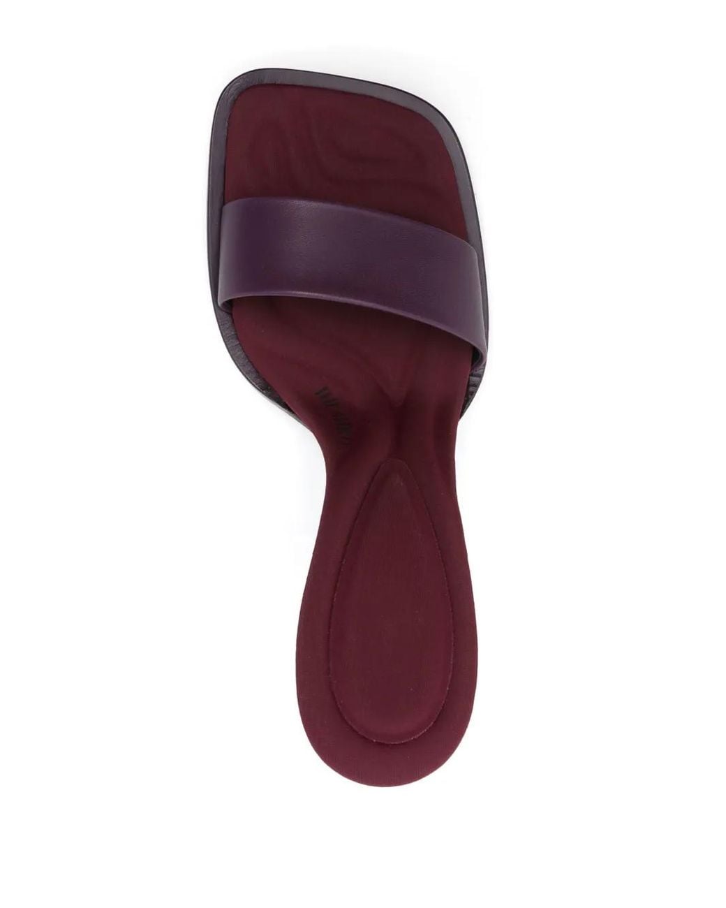 The Attico Purple 100Mm Leather Mules