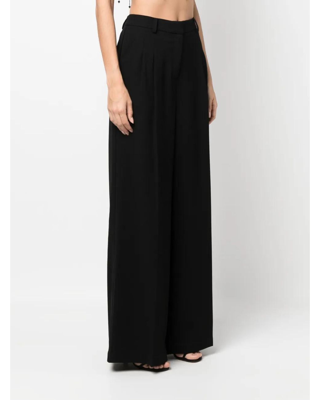 Jonathan Simkhai Black Wide Trousers