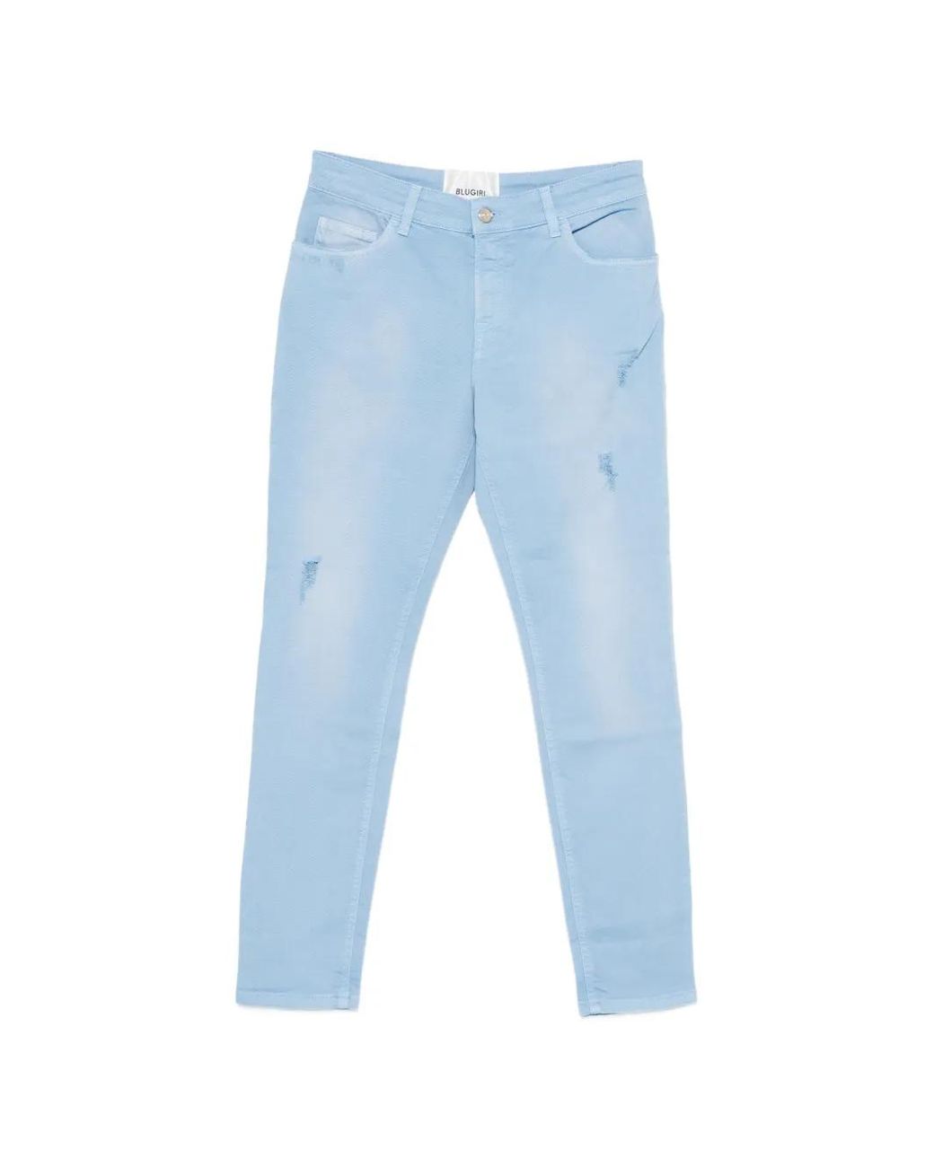 Blugirl Blumarine Blue Distressed Trousers
