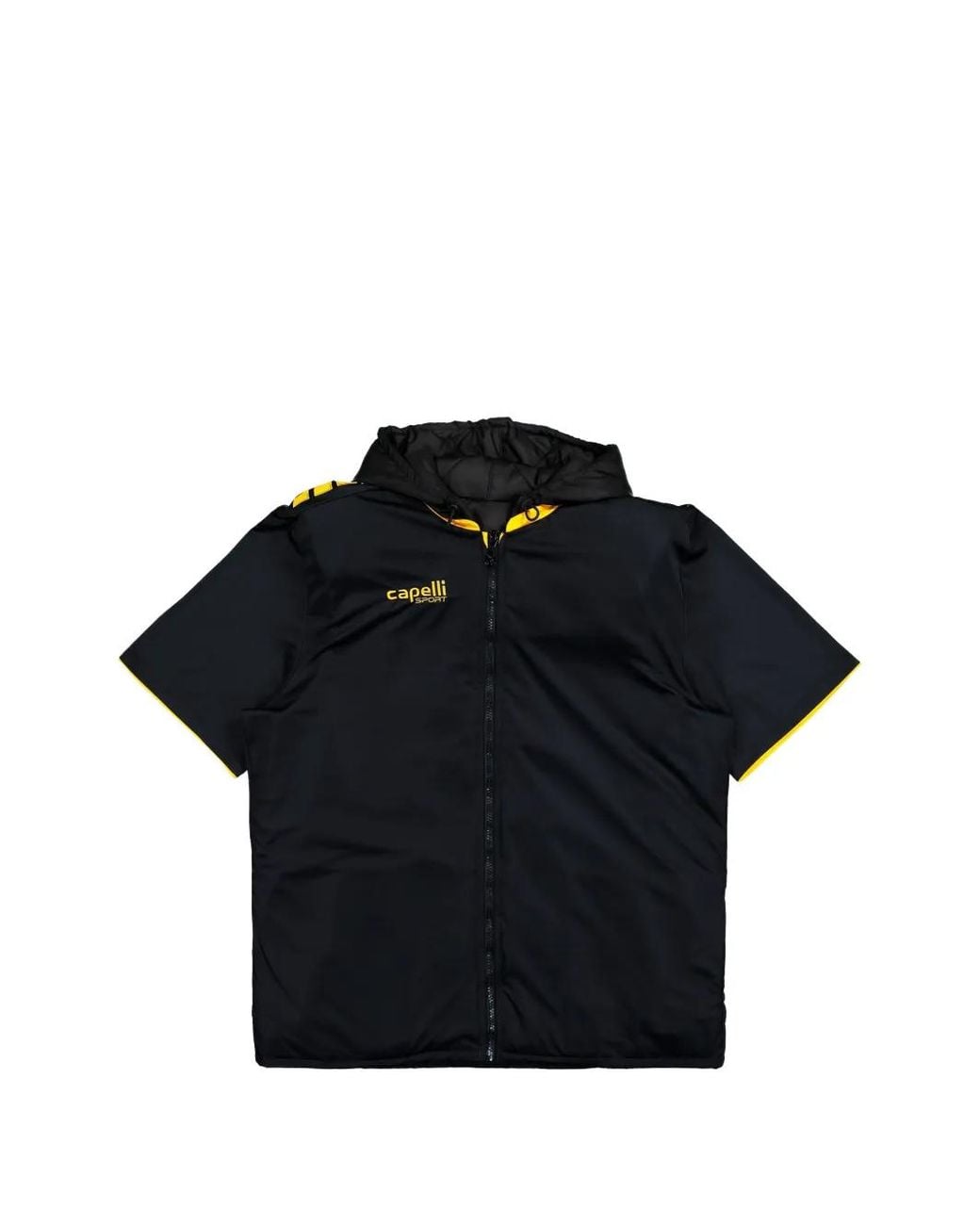 PROTOTYPES Black Padded Football Gilet for men