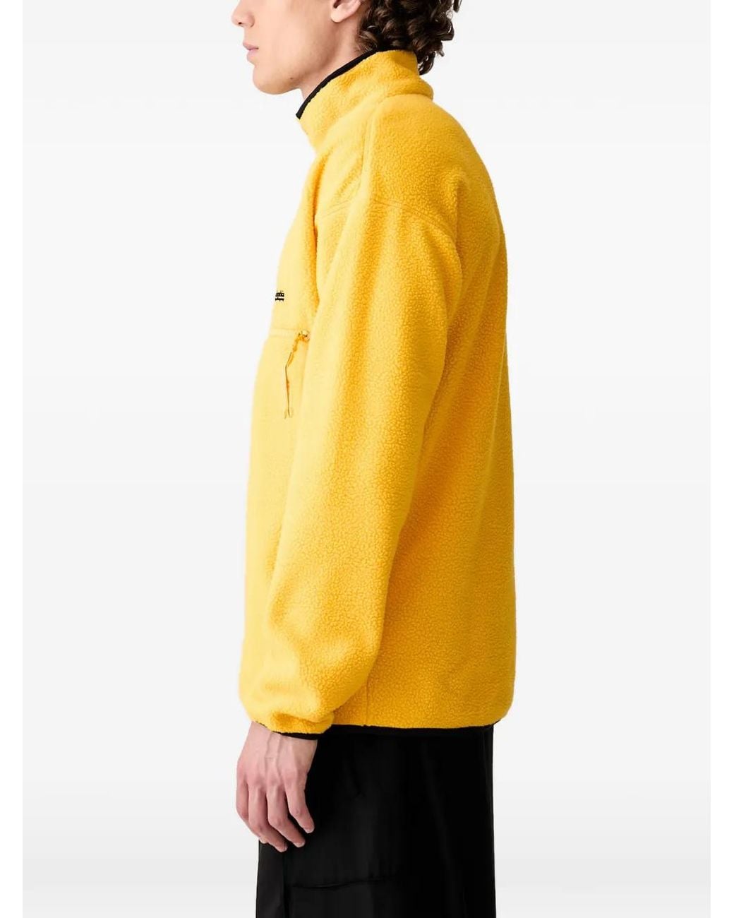Columbia Yellow Helvetia Fleece Logo-Patch Sweater for men