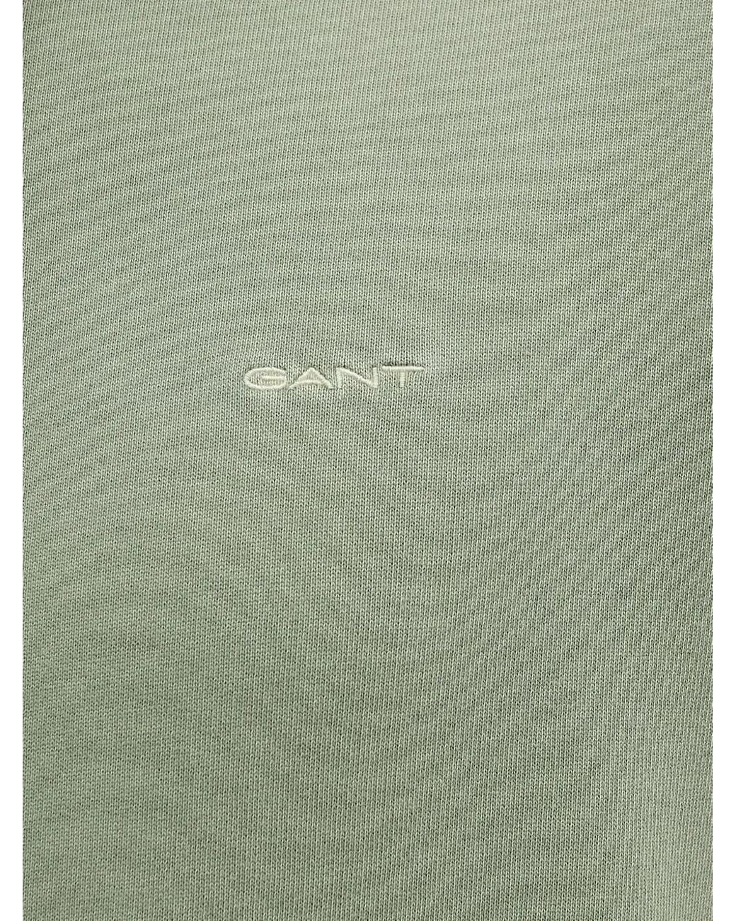 Gant Green Logo-Embroidered Hoodie for men