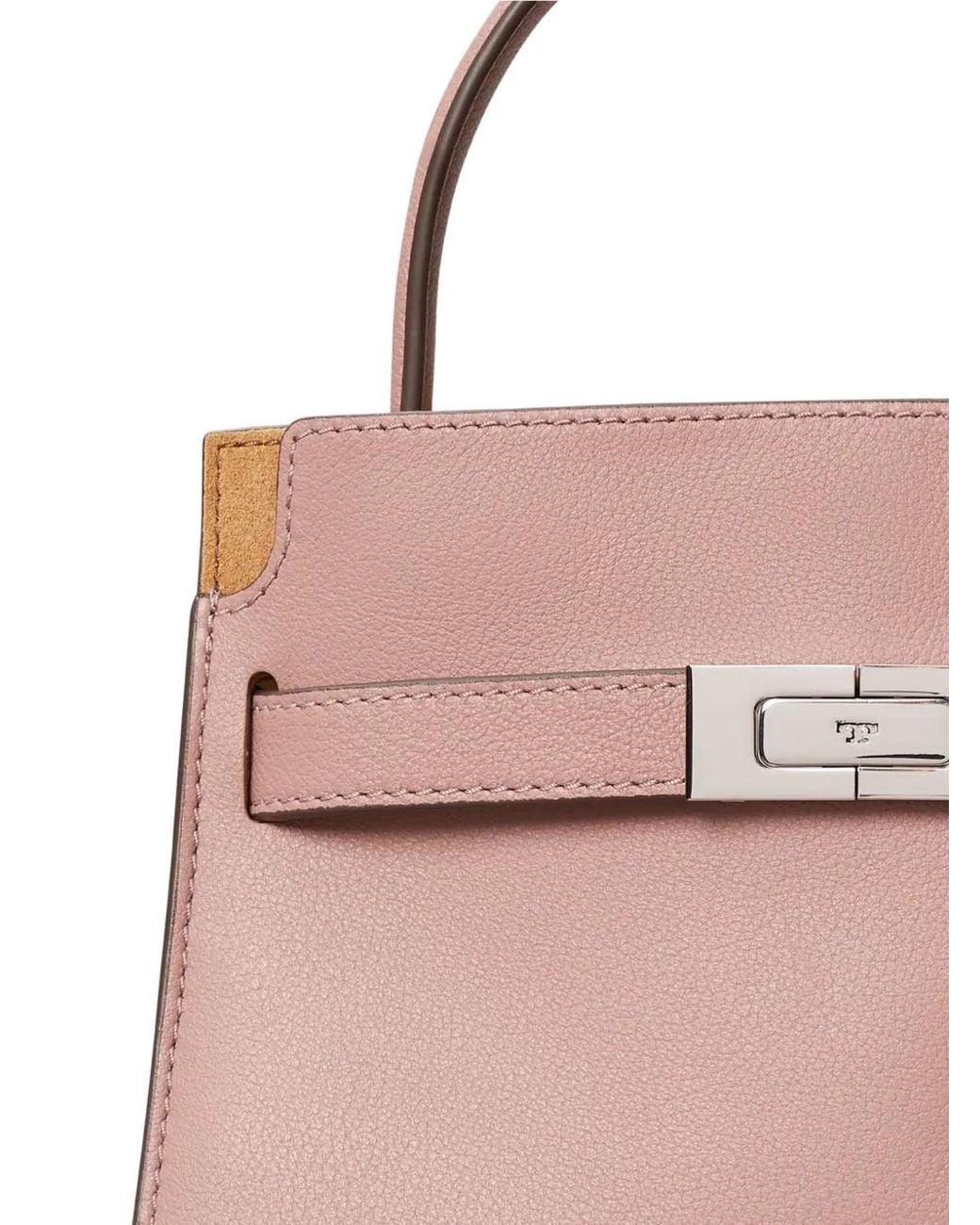 Tory Burch Pink Petite Lee Radziwill Double Bag