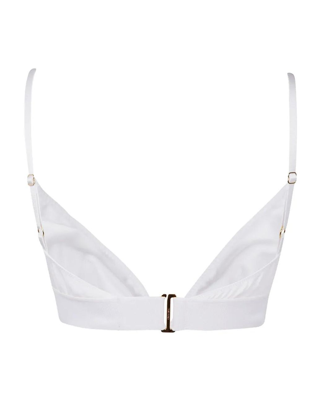 Tom Ford White Logo-Band Bra