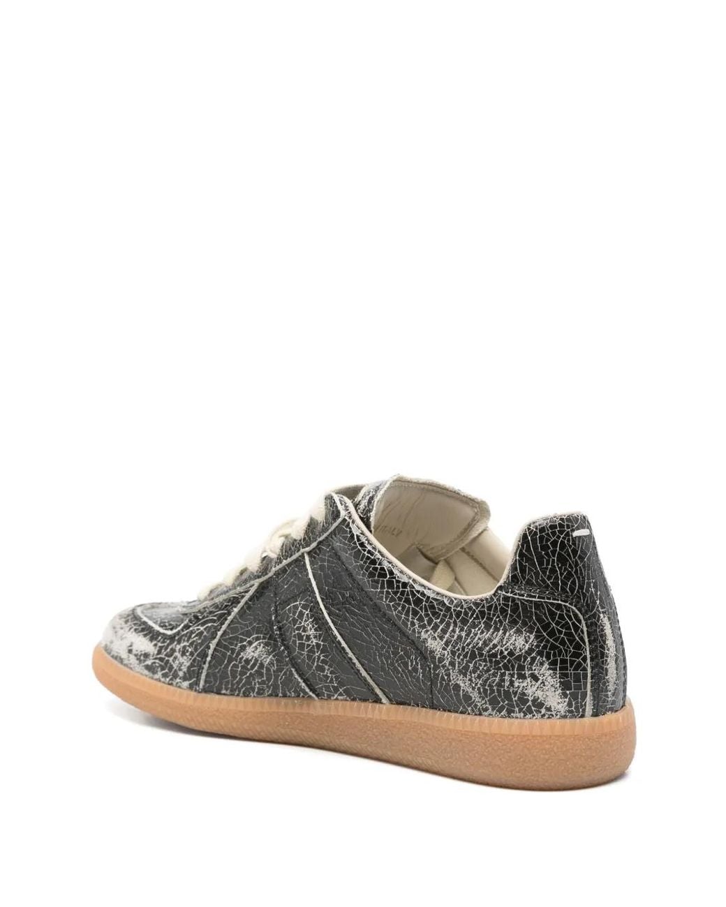Maison Margiela Black Leather Sneakers
