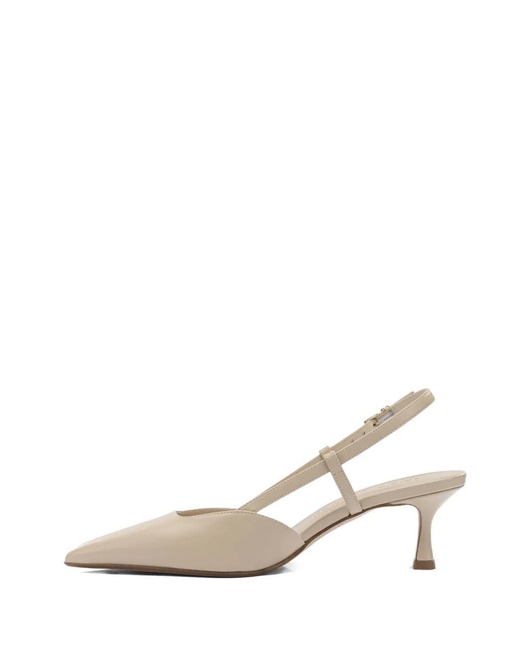 Sergio Levantesi White Elsa Pointed Strap Pumps