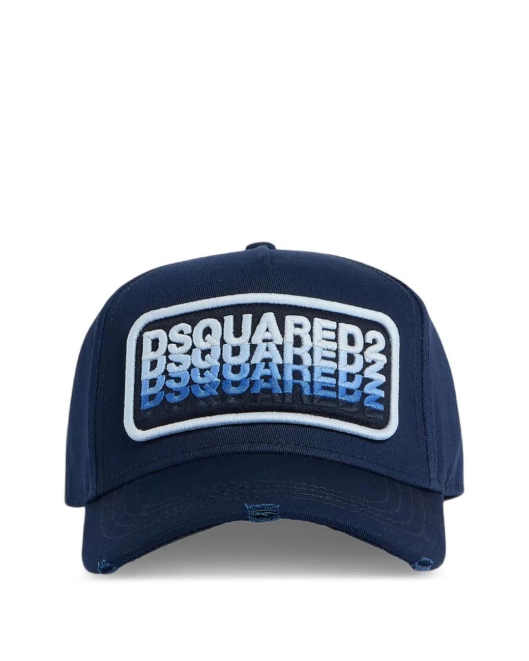 DSquared² Blue Logo Patch Baseball Cap for men
