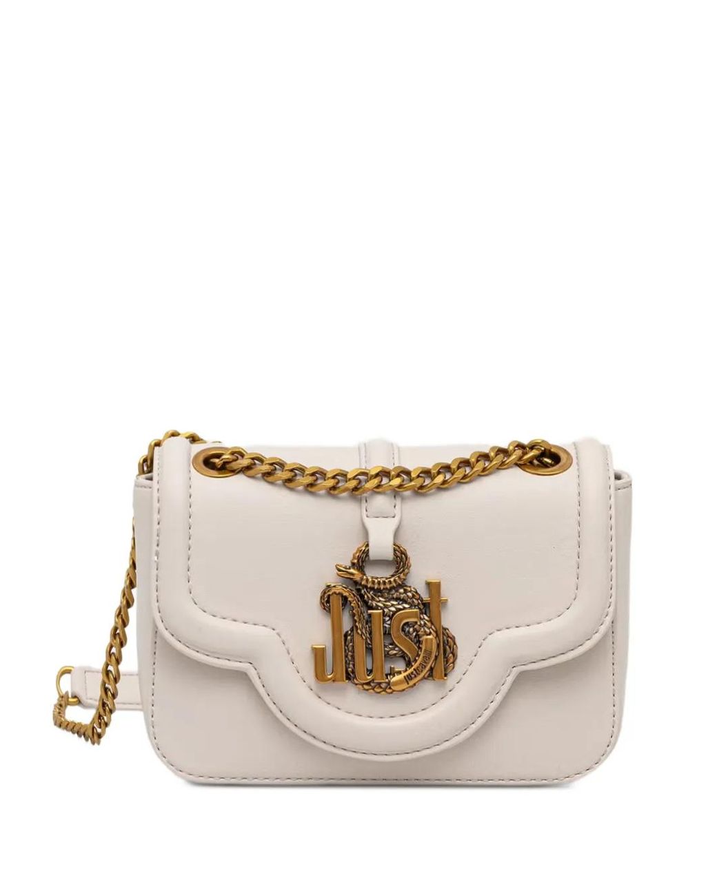 Just Cavalli Natural Just Snake Cross Body Bag