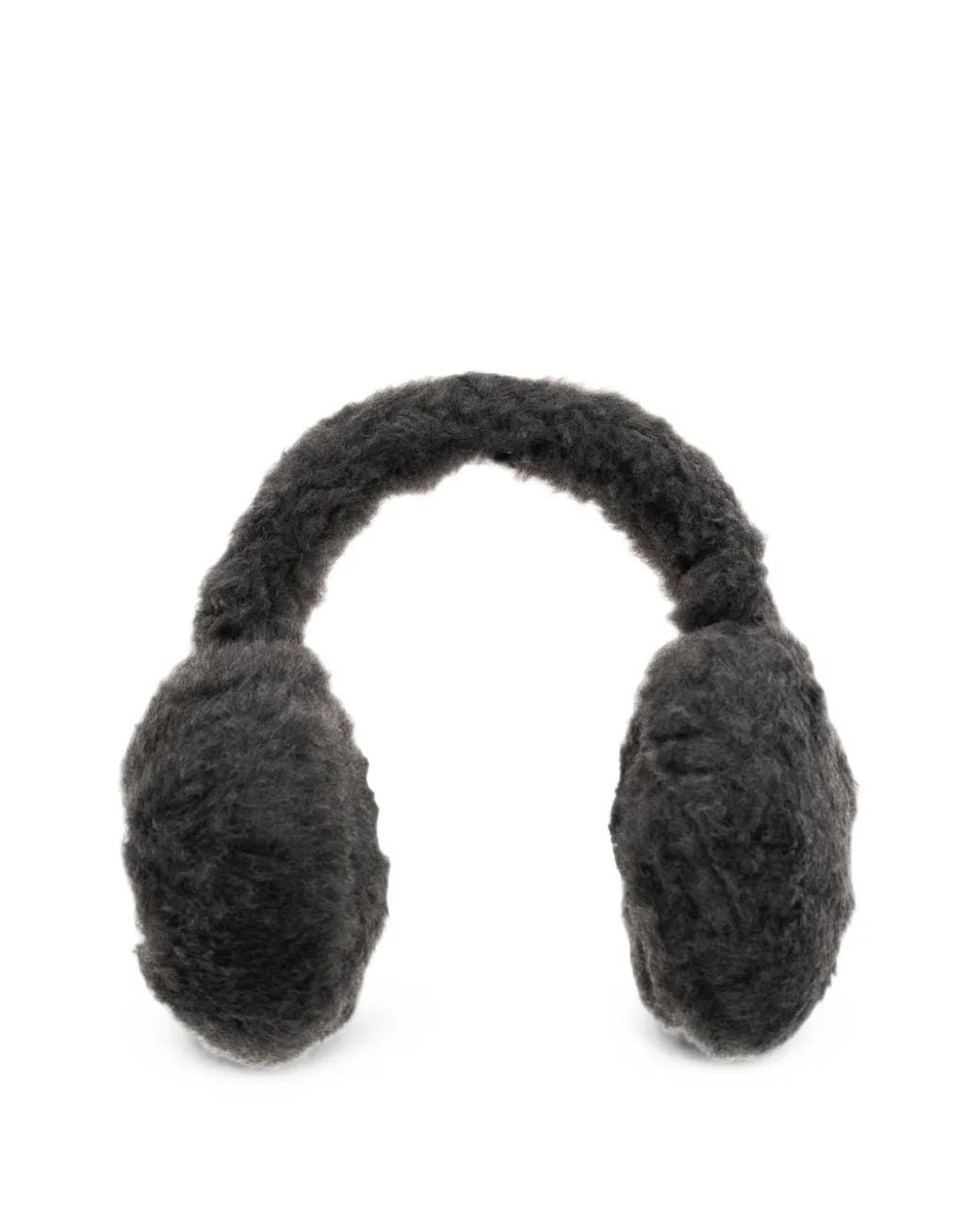 Max Mara Black Muffy2 Ohrenschützer Mit Logo-Patch