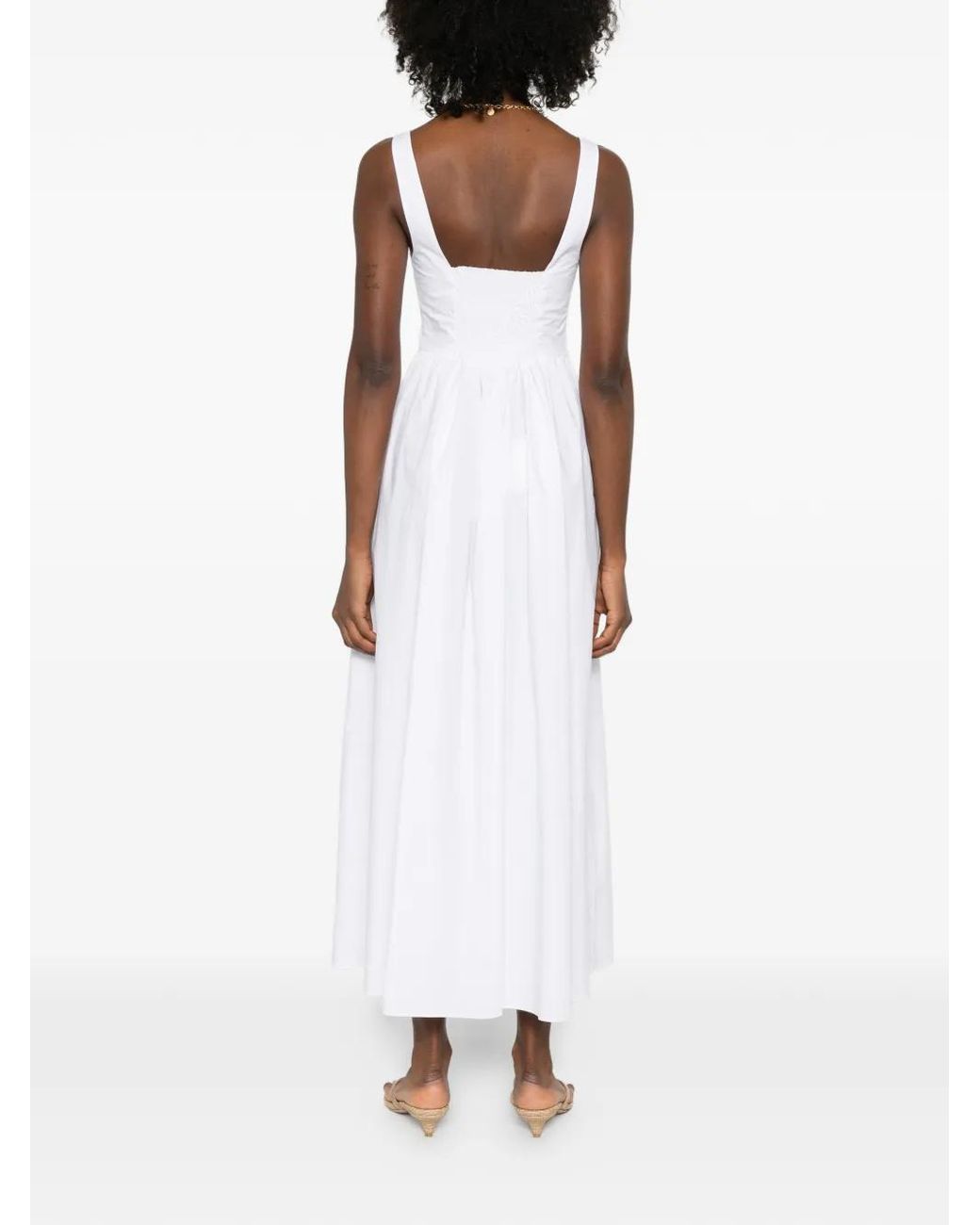 Matteau White Bralette Midi Dress
