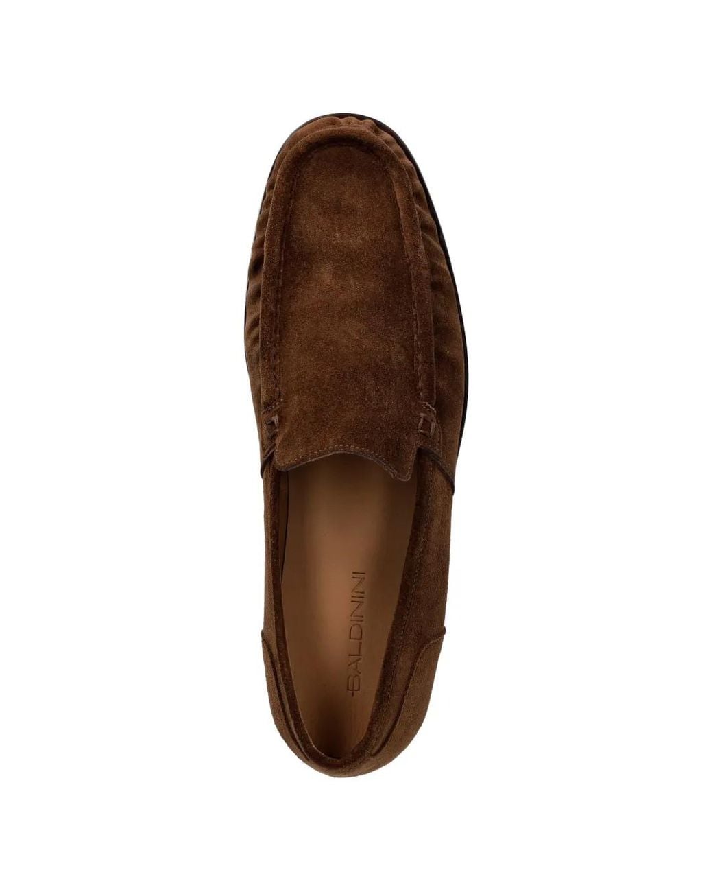 Baldinini Brown Flat Loafers for men