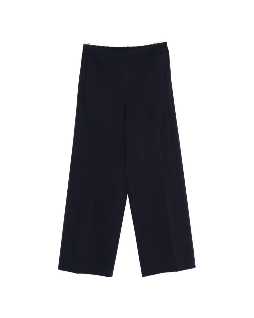 Via Masini 80 Blue Wide-Leg Trousers