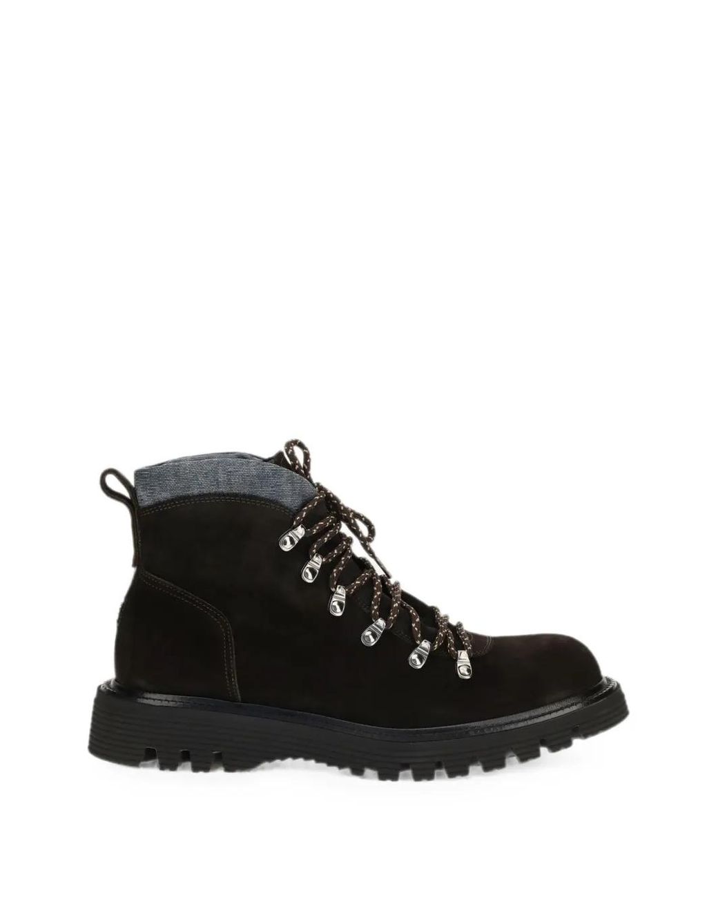 Fratelli Rossetti Black Suede Lace-Up Boots for men