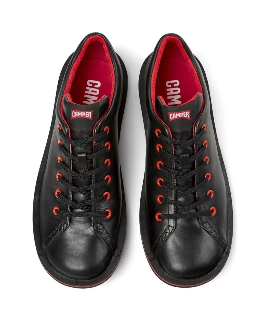 Camper Black Beetle Derby Shoes for men
